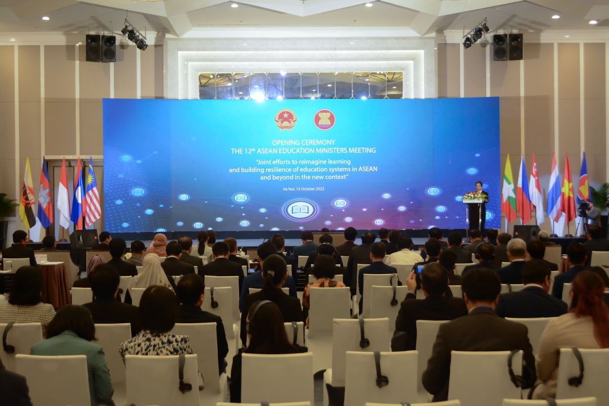 Quang cảnh của Hội nghị Bộ trưởng Giáo dục ASEAN lần thứ 12