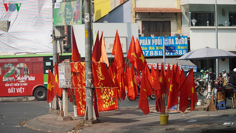 tp.hcm trang hoang co hoa ruc ro mung dang, mung xuan hinh 3