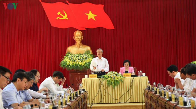 thuong truc ban bi thu lam viec voi ban chap hanh dang bo yen bai hinh 1
