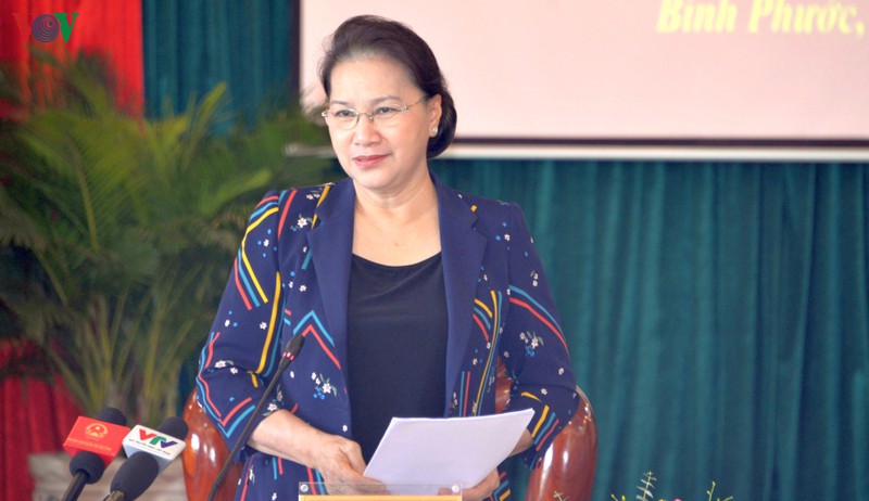 chu tich quoc hoi lam viec voi lanh dao tinh binh phuoc hinh 1