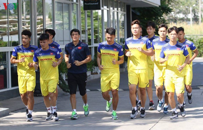 hlv park hang seo "chiu thua" hoc tro trong buoi tap cua u23 viet nam hinh 1