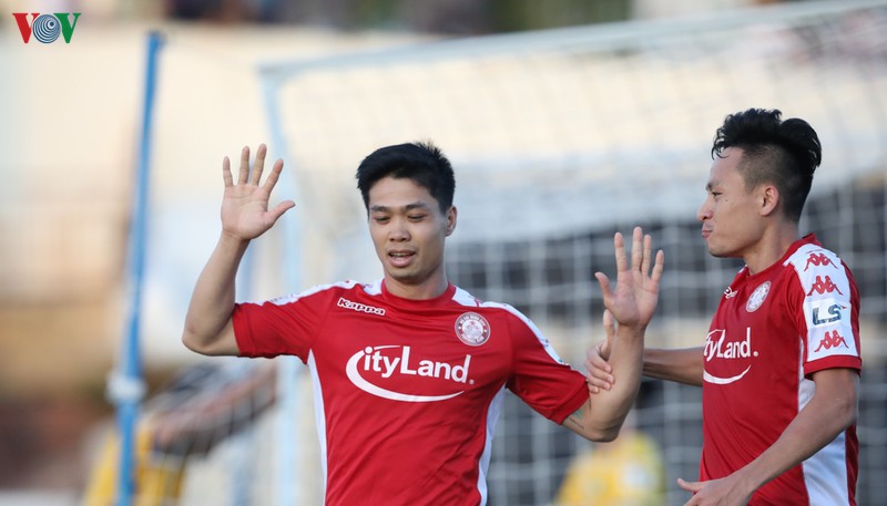 truc tiep vong 6 v-league, slna 1-3 clb tphcm, nam dinh 0-2 hai phong, viettel 1-2 thanh hoa hinh 10