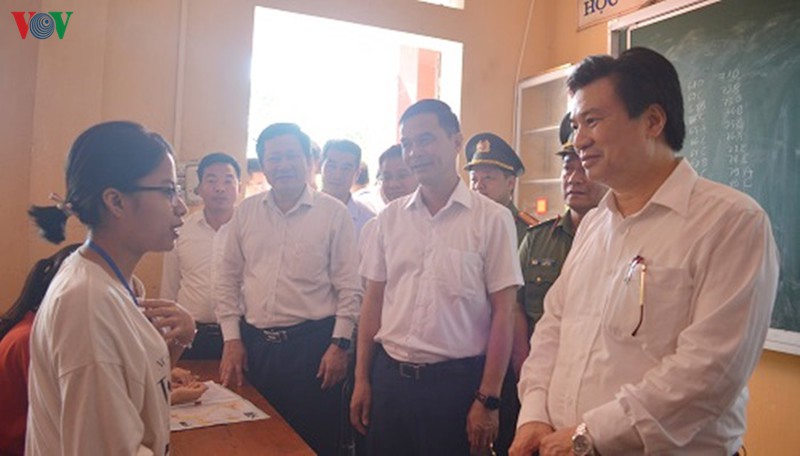 bo gd-dt kiem tra cong tac chuan bi ky thi tot nghiep thpt tai yen bai hinh 1