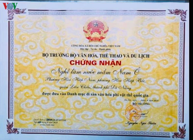 vinh danh di san van hoa phi vat the quoc gia nghe nuoc mam nam o hinh 3