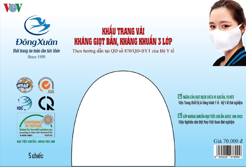 doanh nghiep det may tang nang luc san xuat khau trang  hinh 1