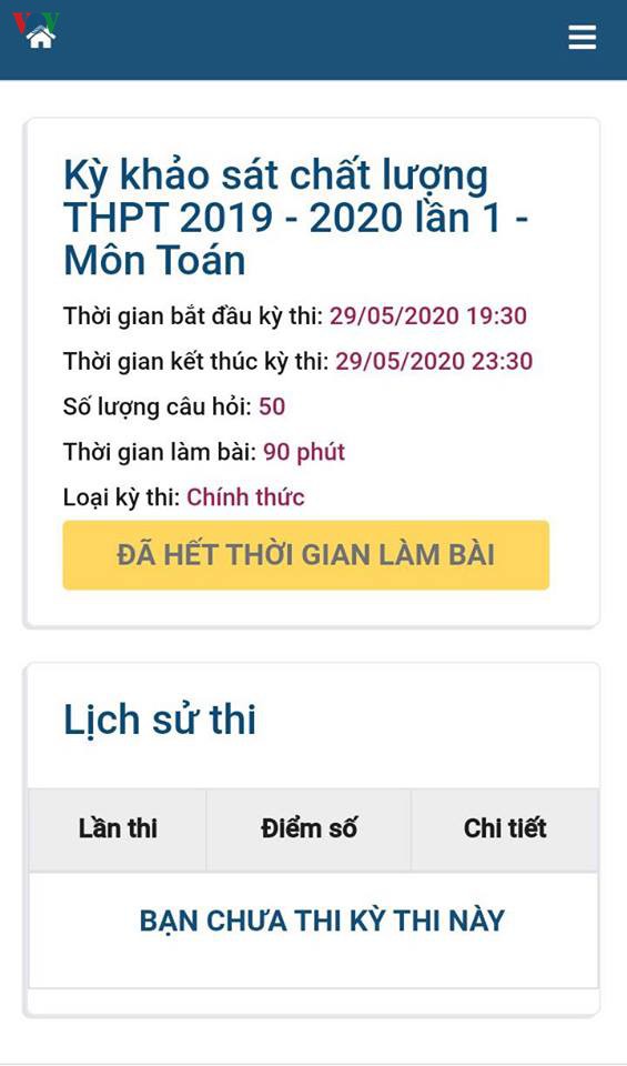 thi thu online o ha noi: 19h30 lam bai, 21h hoc sinh van chua the dang nhap hinh 2
