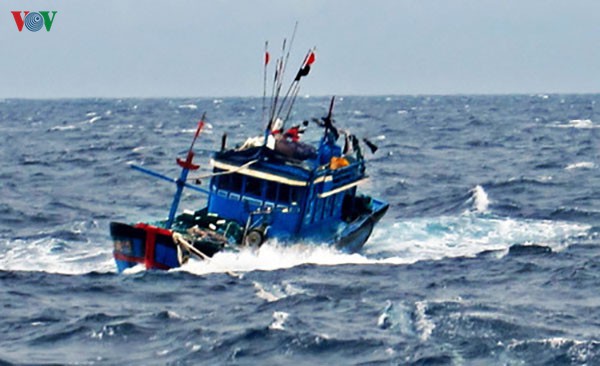 tau ca o binh dinh cung 2 ngu dan mat lien lac nhieu ngay tren bien hinh 1