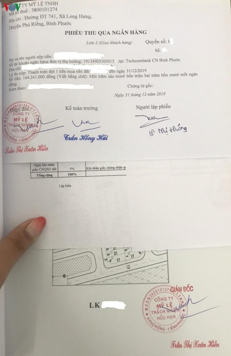 du an my le capital o binh phuoc cong khai mo ban thu tien cua khach hang hinh 3