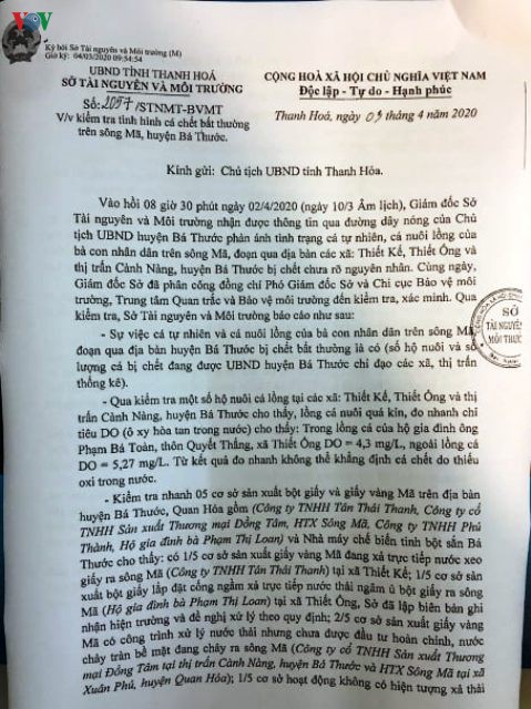san xuat vang ma xa thai khien ca chet hang loat tren song ma hinh 1