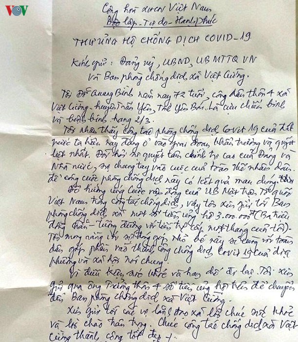 nhung cuu chien binh, thanh nien xung phong lai di dau trong ung ho chong dich hinh 2