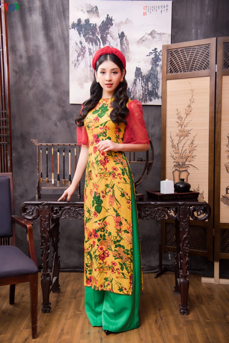 top 10 hoa hau viet nam – le thanh tu  tu van cach chon ao dai ngay xuan hinh 2