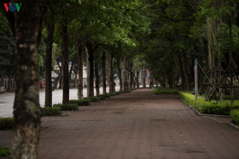 ha noi ngay 4/4, ho hoan kiem khong con nguoi tap the duc buoi sang hinh 3