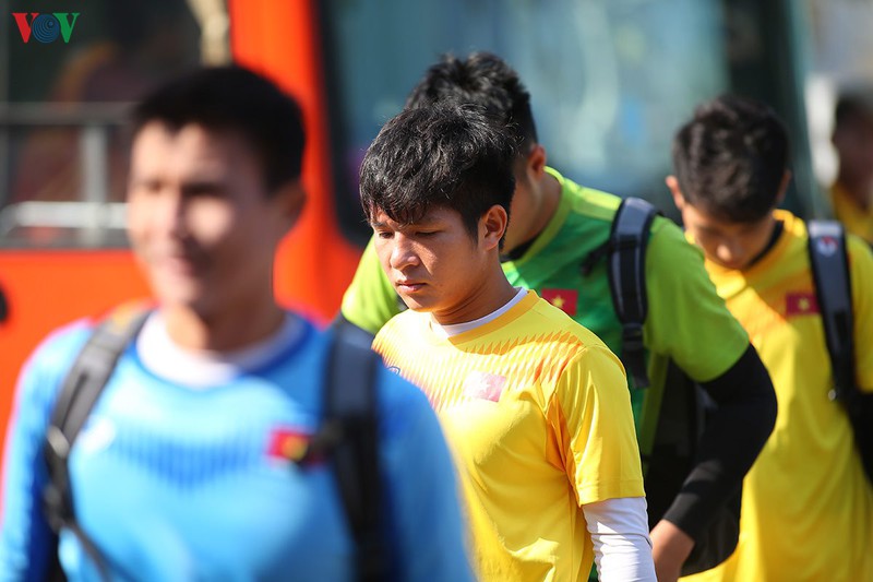 can canh: buoi tap cua u23 viet nam sau tran hoa u23 jordan hinh 1