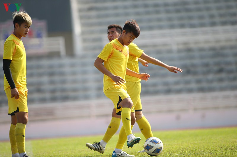 can canh: buoi tap cua u23 viet nam sau tran hoa u23 jordan hinh 5