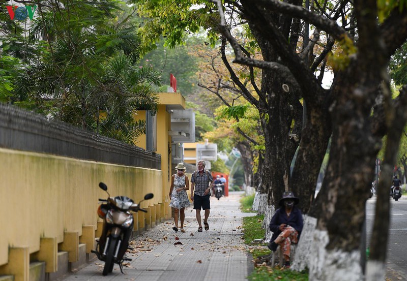 du lich hue, khach nuoc ngoai van vo tu khong deo khau trang  hinh 11