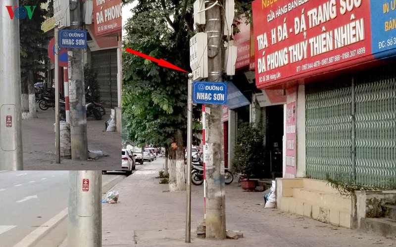 bien bao giao thong gay kho hieu o lao cai dong loat bi thao xuong hinh 1