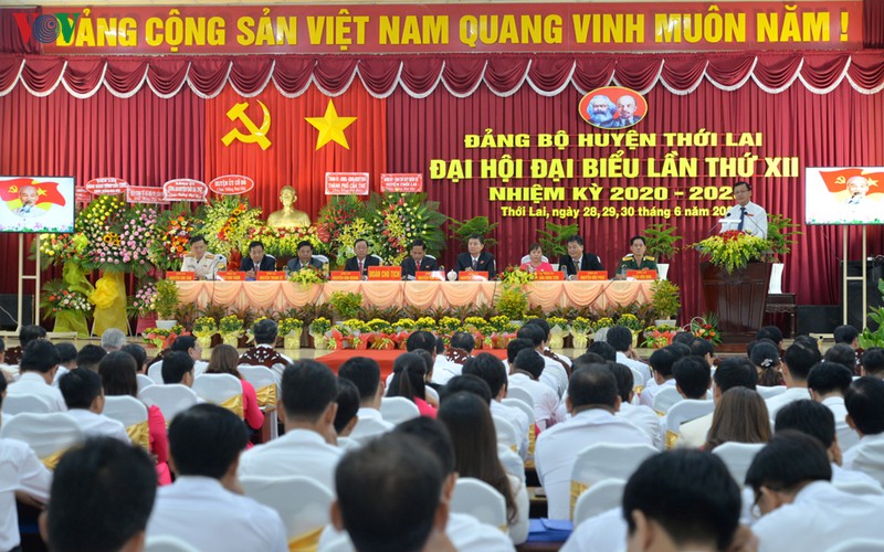 dai hoi dai bieu dang bo huyen thoi lai, tp can tho hinh 1