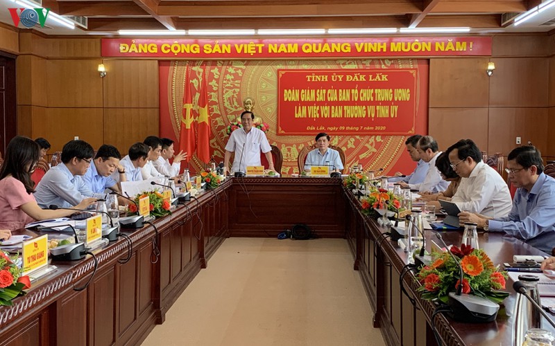 ban to chuc trung uong giam sat chuyen de cong tac can bo tai dak lak hinh 1