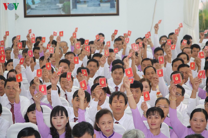 bau truc tiep bi thu huyen chau thanh, so phieu dong y dat tren 99%. hinh 3