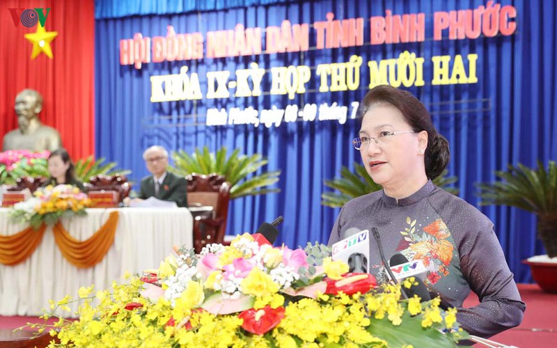 chu tich quoc hoi du khai mac ky hop thu 12, hdnd tinh binh phuoc khoa ix hinh 1