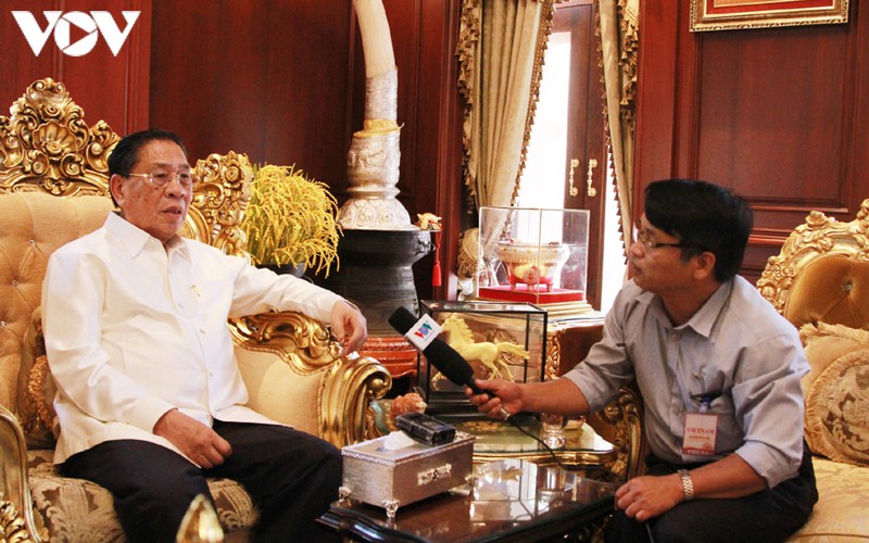 nguyen tong bi thu, chu tich nuoc lao choummaly sayasone noi ve tong bi thu le kha phieu hinh 1