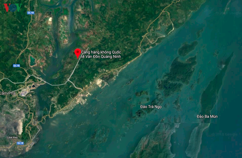 toan canh san bay quoc te van don long lay giua bien troi dong bac​ hinh 16