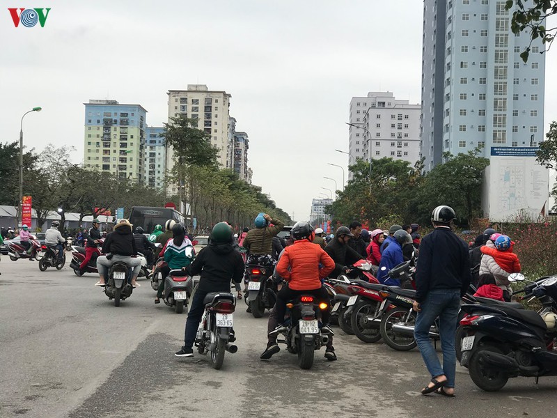 dao, mai xuong pho trong ret dam, cho hoa tet bat dau nhon nhip hinh 13