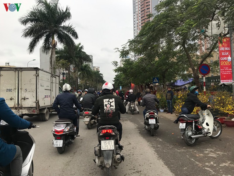 dao, mai xuong pho trong ret dam, cho hoa tet bat dau nhon nhip hinh 18
