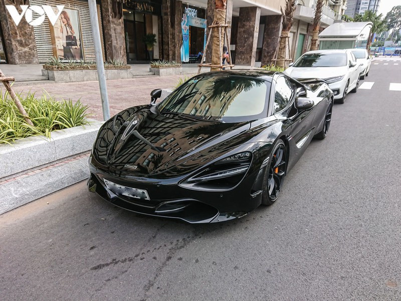 can canh mclaren 720s spider mau den "doc" nhat viet nam hinh 11