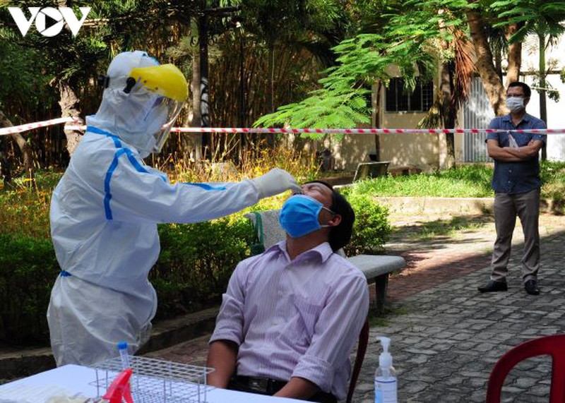 da nang:xet nghiem pcr thi sinh va can bo, giao vien thi tot nghiep thpt dot 2 hinh 1