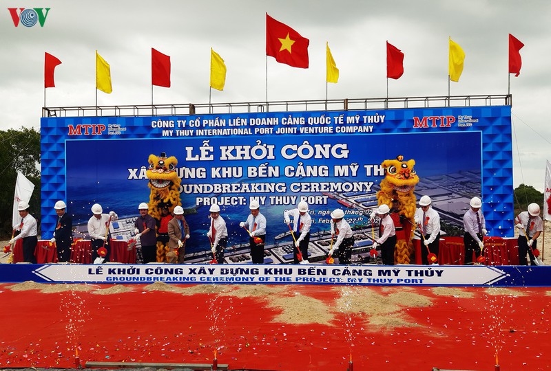 khoi cong du an khu ben cang my thuy, dap ung trong tai 100.000 tan cap cang hinh 1