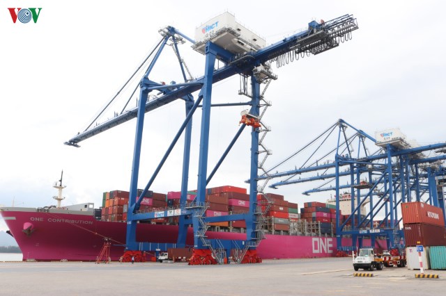 cang container quoc te tan cang hai phong don tau sieu trong tai hinh 1