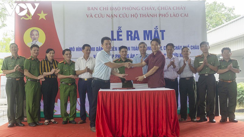 ra mat mo hinh khu dan cu lien ket an toan pccc o lao cai hinh 1