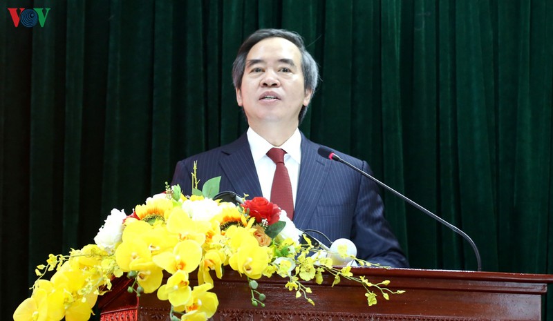 truong ban kinh te trung uong nguyen van binh lam viec voi a05, bo cong an hinh 1