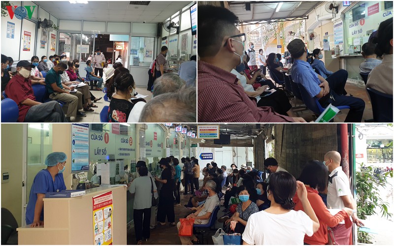 anh: nguoi dan chen chuc den kham tai cac benh vien o ha noi sau cach ly hinh 12