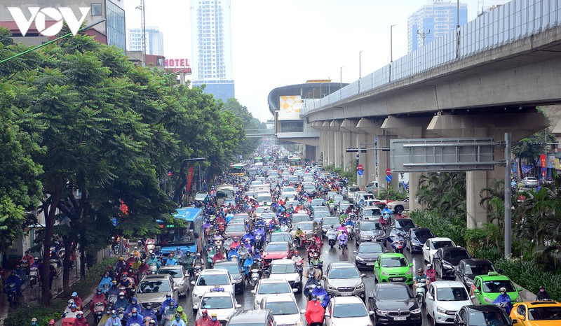 giao thong ha noi hon loan, tac nghen gio cao diem sang 18/8 hinh 8