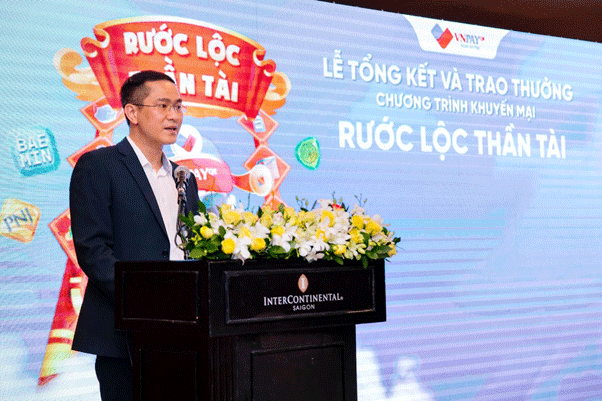 Ông Ngô Anh Tuấn, Giám đốc VNPAY-QR chia sẻ tại lễ trao giải.
