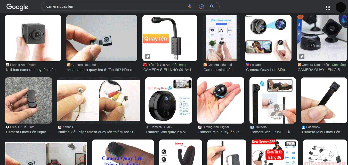 Việc mua bán camera giấu kín, ngụy trang thành cúc áo, đồng hồ,… công khai, dễ dàng tìm kiếm với giá chỉ từ vài trăm nghìn đến tiền triệu
