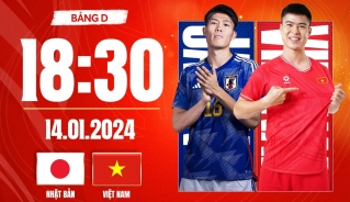 ĐT Việt Nam đối đầu ĐT Nhật Bản ở trận ra quân tại bảng D Asian Cup 2023