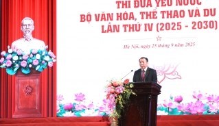 Bộ trưởng Bộ VHTTDL Nguyễn Văn Hùng phát biểu tại Đại hội