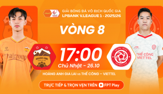 HAGL đối đầu với Thể Công Viettel lúc 17h hôm nay 26/10.