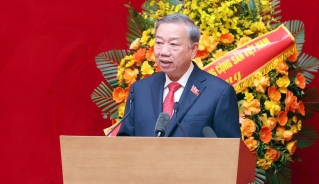 Tổng Bí thư Tô Lâm phát biểu tại Đại hội