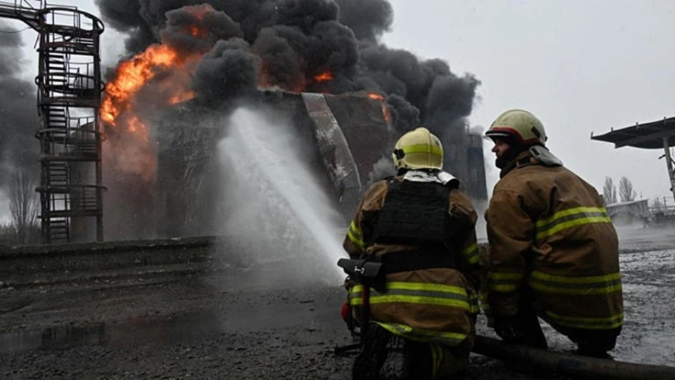 Kharkov bi Nga tan cong, Kharkov boc chay -getty.jpg