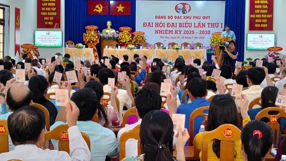 Các đại biểu biểu quyết.jpg