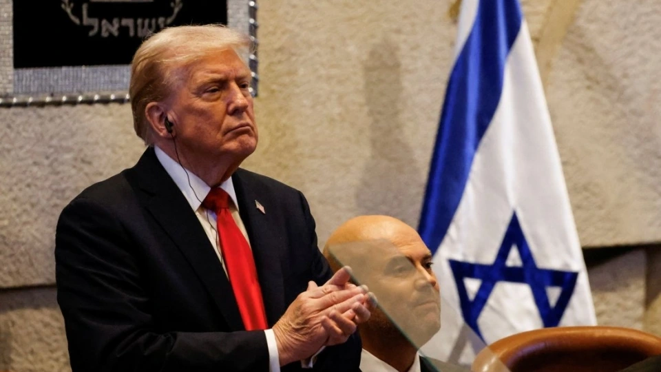 Tong thong My Trump tai Quoc hoi Israel 13-10-2025, My Israel, Trump Israel -reu.jpg