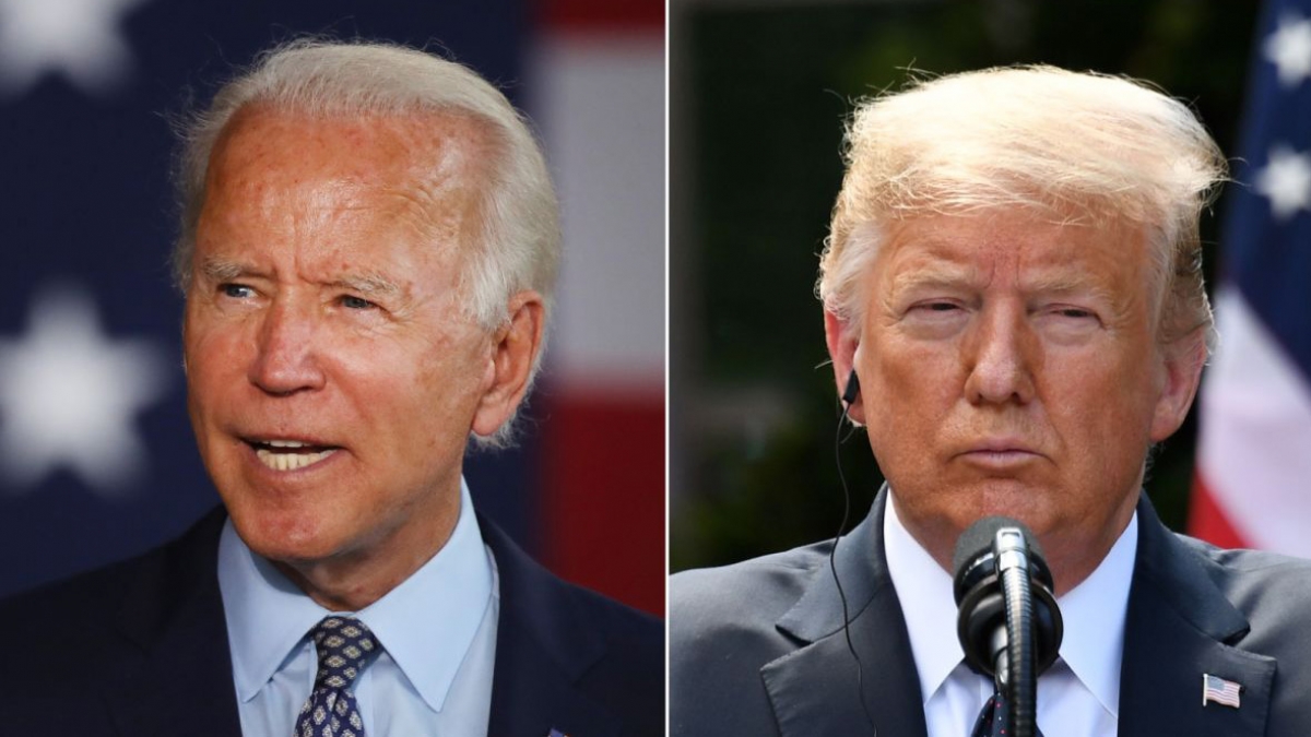 Ứng viên đảng Dân chủ Joe Biden và Tổng thống Mỹ Donald Trump. Ảnh: Reuters