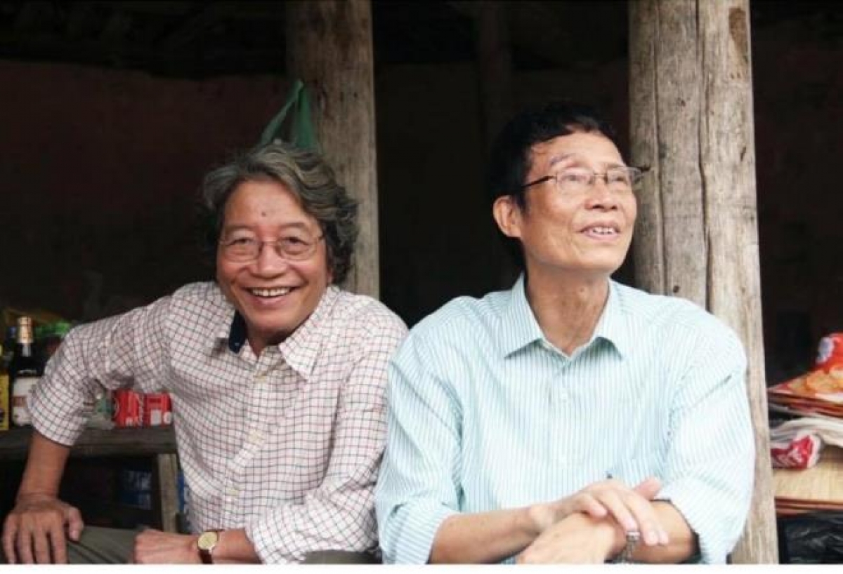 Nhạc sĩ Phó Đức Phương và nhạc sĩ Trương Ngọc Ninh.