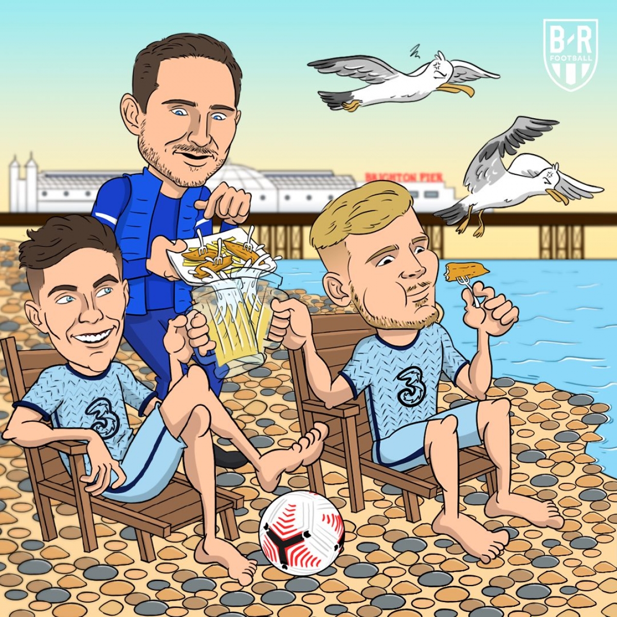 Chelsea thắng nhàn Brighton. (Ảnh: Bleacher Reports)