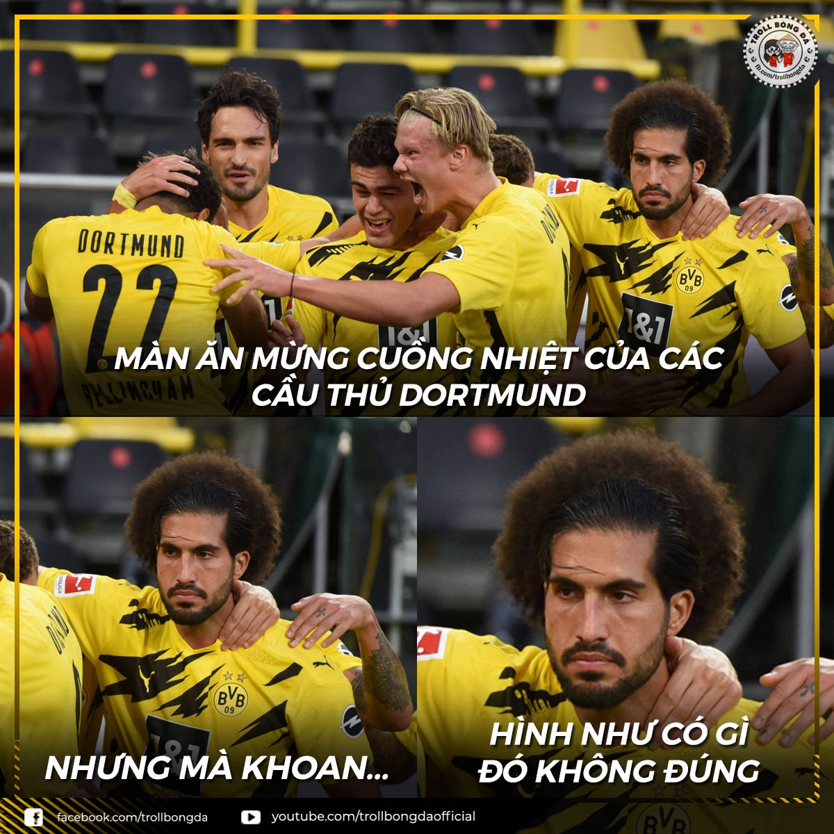 Biểu cảm của Emre Can. (Ảnh: Troll Bóng Đá)