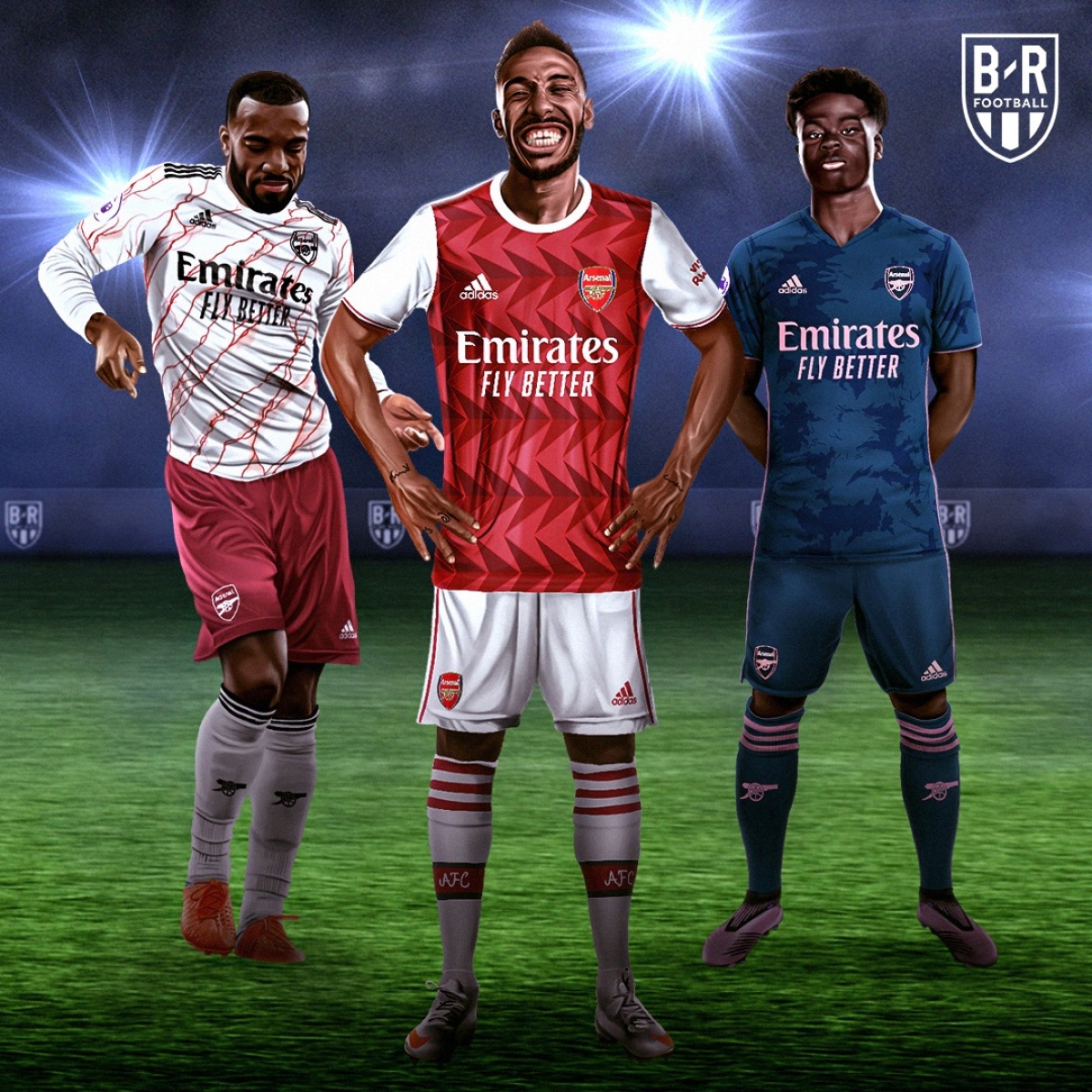 Ba mẫu trang phục của Arsenal